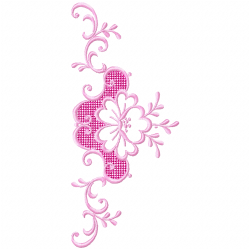 Flowers And Tree Embroidery Design 1